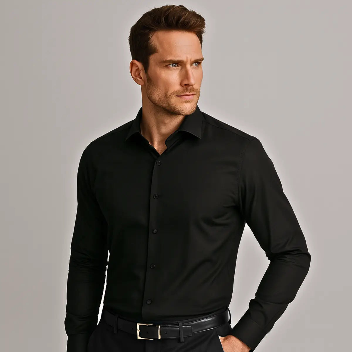 Chemise Infroissable à Coupe Ajustée